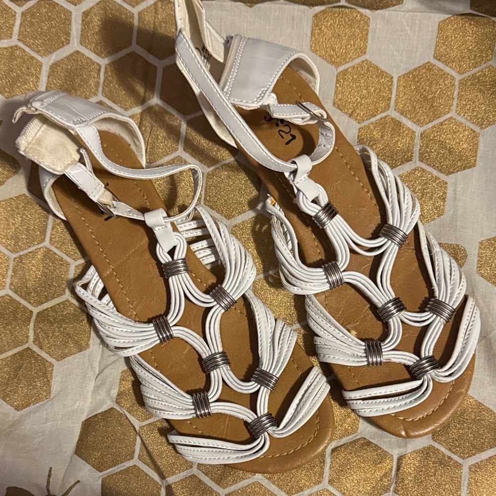 Stylish White Gladiator Sandals